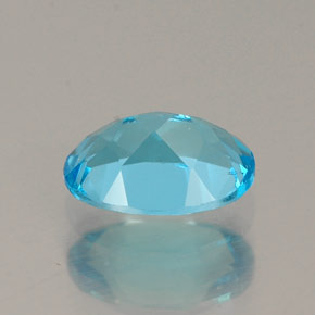 0,95 ctw natürlicher blauer Topas, Oval Schliff, VVS-VS