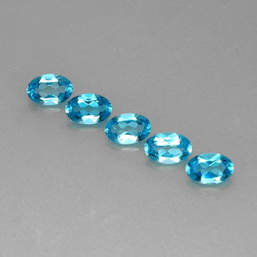  ct natürliche blauer Topas-Edelsteine, Oval Schliff, VS