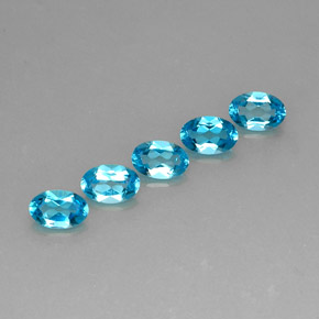  ct natürliche blauer Topas-Edelsteine, Oval Schliff, VS