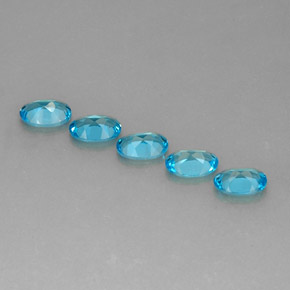  ct natürliche blauer Topas-Edelsteine, Oval Schliff, VS