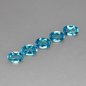  ct natürliche blauer Topas-Edelsteine, Oval Schliff, VS