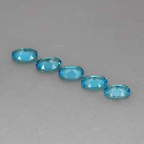  ct natürliche blauer Topas-Edelsteine, Oval Schliff, VS