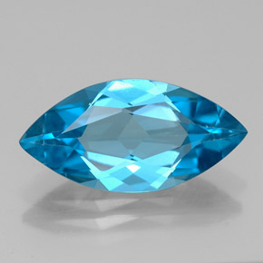 5,68 ctw natürlicher blauer Topas, Marquise, VVS-VS