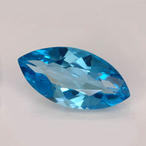 6,26 ctw natürlicher blauer Topas, Marquise, VVS