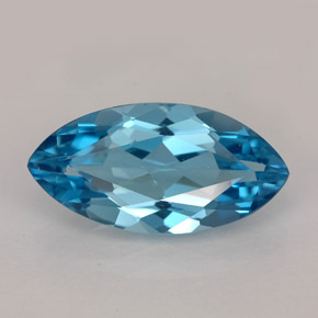 6,65 ctw natürlicher blauer Topas, Marquise, VVS