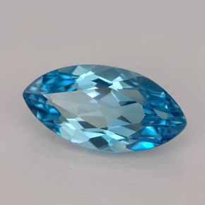 6,65 ctw natürlicher blauer Topas, Marquise, VVS