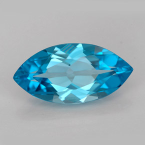 6,31 ctw natürlicher blauer Topas, Marquise, IF