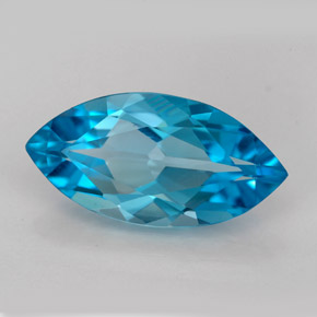 6,31 ctw natürlicher blauer Topas, Marquise, IF
