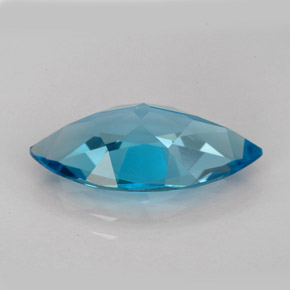 6,31 ctw natürlicher blauer Topas, Marquise, IF