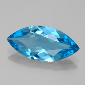 5,13 ctw natürlicher blauer Topas, Marquise, VVS