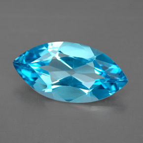 5,75 ctw natürlicher blauer Topas, Marquise, VVS