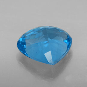 7,50 ctw natürlicher blauer Topas, Birnenform, VVS