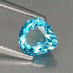 1,54 ctw natürlicher blauer Topas, Birnenform, VVS-VS