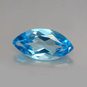 6,83 ctw natürlicher blauer Topas, Marquise, VVS-VS