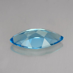 6,83 ctw natürlicher blauer Topas, Marquise, VVS-VS