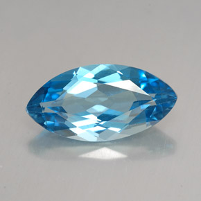 6,80 ctw natürlicher blauer Topas, Marquise, VVS-VS