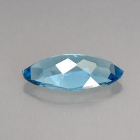 6,80 ctw natürlicher blauer Topas, Marquise, VVS-VS