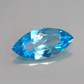 5,94 ctw natürlicher blauer Topas, Marquise, VVS-VS