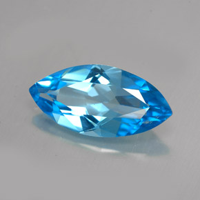 5,94 ctw natürlicher blauer Topas, Marquise, VVS-VS
