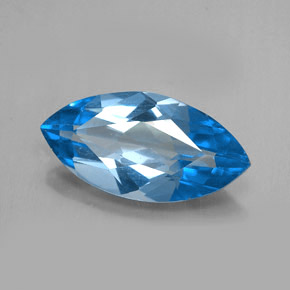 6,35 ctw natürlicher blauer Topas, Marquise, VVS-VS