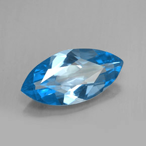 6,35 ctw natürlicher blauer Topas, Marquise, VVS-VS