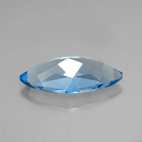 6,35 ctw natürlicher blauer Topas, Marquise, VVS-VS
