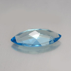 6,01 ctw natürlicher blauer Topas, Marquise, VVS-VS