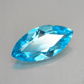 6,08 ctw natürlicher blauer Topas, Marquise, VVS