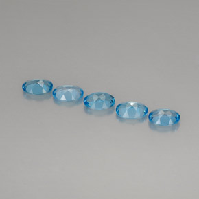  ct natürliche blauer Topas-Edelsteine, Oval Schliff, VVS
