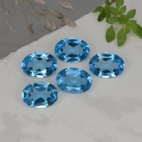 4,15 ct natürliche blauer Topas-Edelsteine, Oval Schliff, VVS