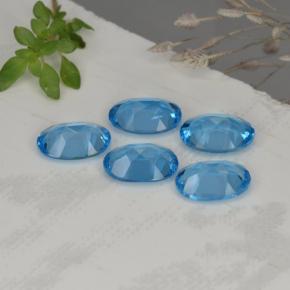 4,15 ct natürliche blauer Topas-Edelsteine, Oval Schliff, VVS