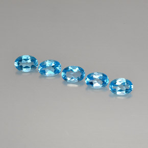  ct natürliche blauer Topas-Edelsteine, Oval Schliff, VVS