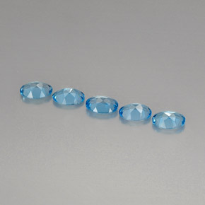  ct natürliche blauer Topas-Edelsteine, Oval Schliff, VVS
