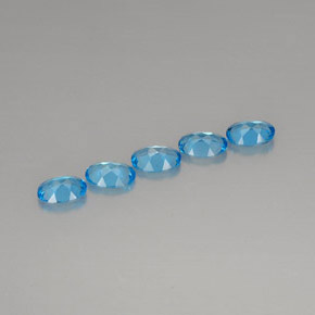  ct natürliche blauer Topas-Edelsteine, Oval Schliff, VVS