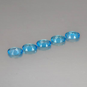  ct natürliche blauer Topas-Edelsteine, Oval Schliff, VVS