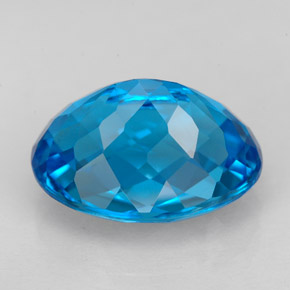 9,80 ctw natürlicher blauer Topas, Oval Schliff, VS