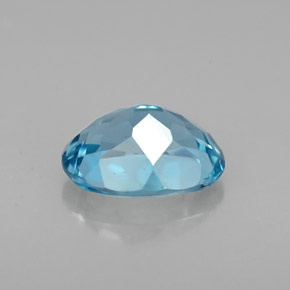 1,81 ctw natürlicher blauer Topas, Oval Schliff, VVS-VS