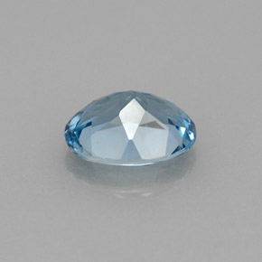 1,91 ctw natürlicher blauer Topas, Oval Schliff, VVS