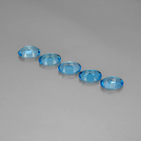  ct natürliche blauer Topas-Edelsteine, Oval Schliff, VVS-VS