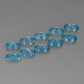  ct natürliche blauer Topas-Edelsteine, Oval Schliff, VVS-VS