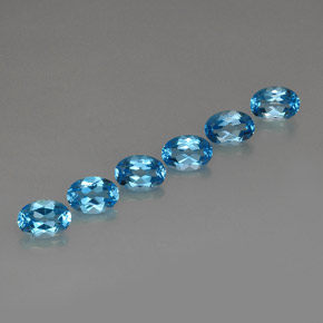  ct natürliche blauer Topas-Edelsteine, Oval Schliff, VVS-VS