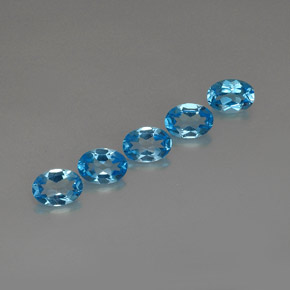  ct natürliche Schweizer Blau Topas-Edelsteine, Oval Schliff, VVS-VS
