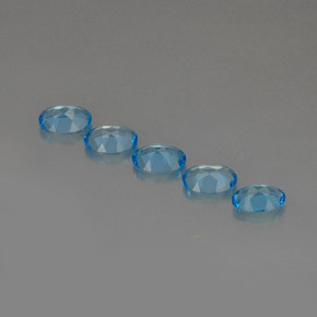  ct natürliche Schweizer Blau Topas-Edelsteine, Oval Schliff, VVS-VS
