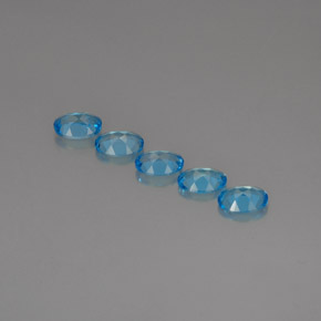  ct natürliche blauer Topas-Edelsteine, Oval Schliff, VVS-VS