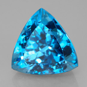 9,40 ctw natürlicher blauer Topas, Trillion, VVS