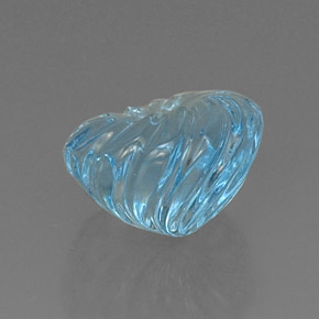 8,90 ctw natürlicher blauer Topas, Fantasieschliff, Transparent
