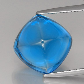 16,56 ctw natürlicher blauer Topas, Kissenschliff, Transparent
