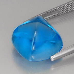 16,56 ctw natürlicher blauer Topas, Kissenschliff, Transparent