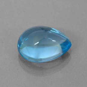 3,59 ctw natürlicher blauer Topas, Birnenform, Transparent
