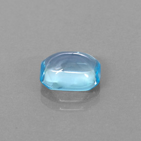 3,43 ctw natürlicher blauer Topas, Smaragdschliff, Transparent